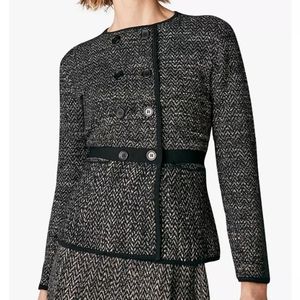 The Fold Ashmore Jacket, Black and Grey, Size Medium